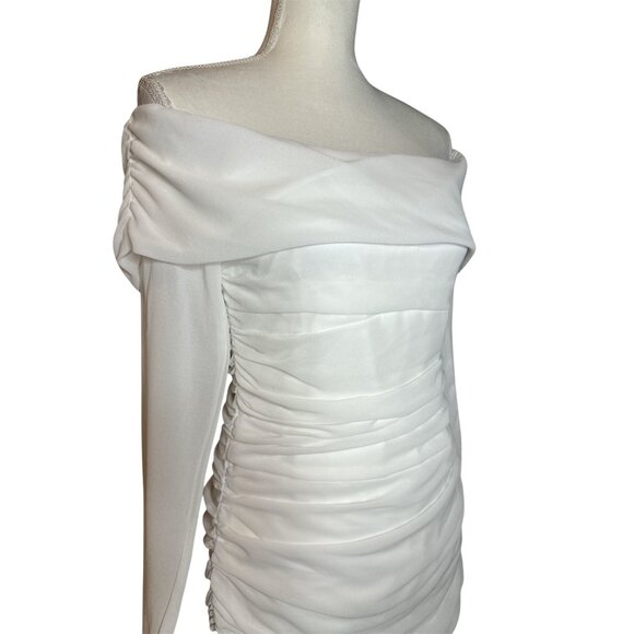 Line & Dot Owens Midi Dress in Ivory Medium New Womens Maxi Gown - Picture 8 of 12